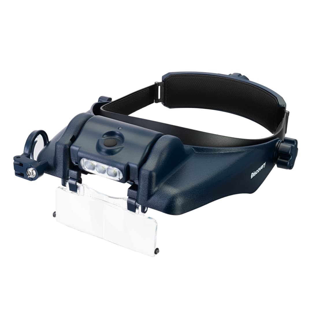 Лупа налобная с аккумулятором Discovery Crafts DHR 10