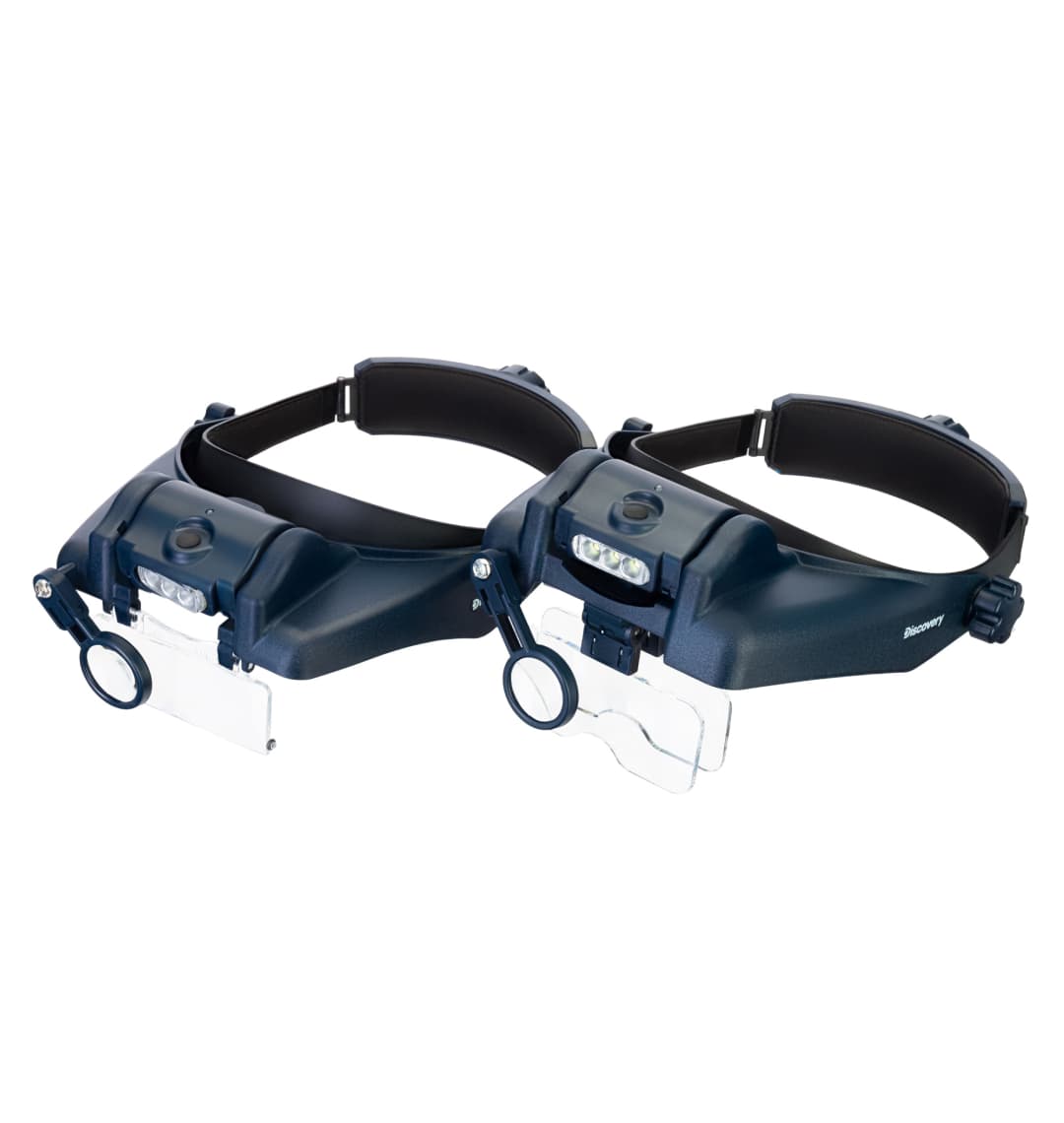 Лупа налобная с аккумулятором Discovery Crafts DHR 10