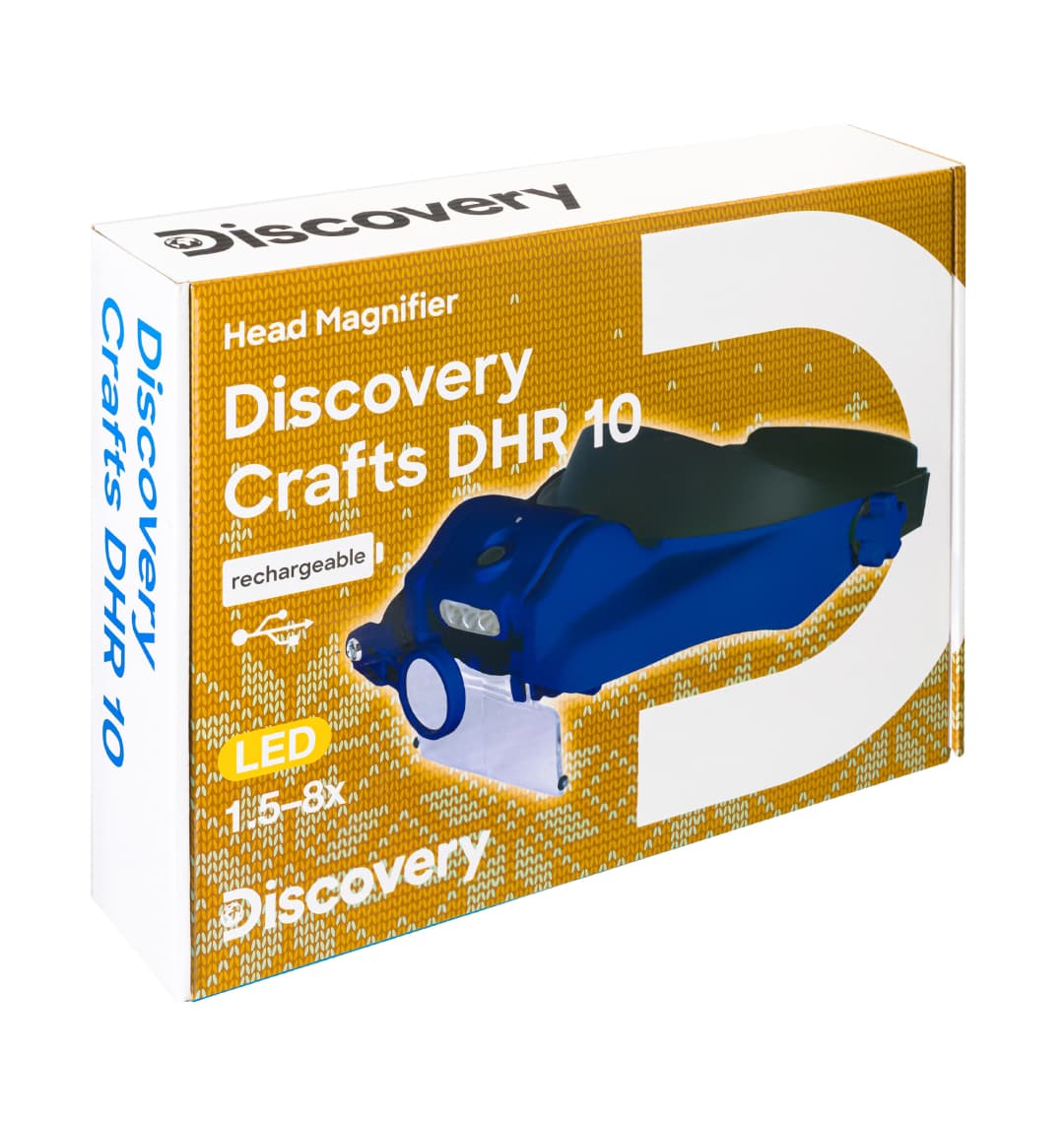 Лупа налобная с аккумулятором Discovery Crafts DHR 10