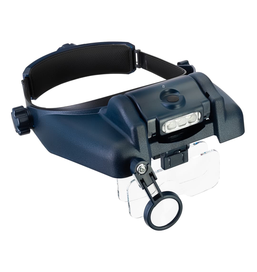 Лупа налобная с аккумулятором Levenhuk Discovery Crafts DHR 20