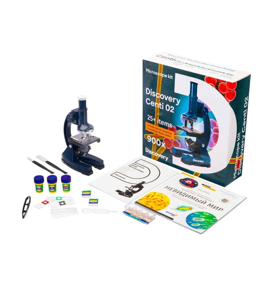Микроскоп Discovery Centi 02 с книгой