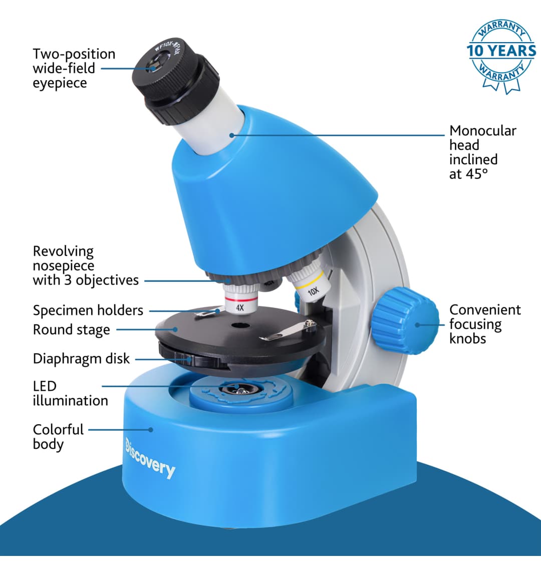 Микроскоп Levenhuk Discovery Micro Gravity с книгой