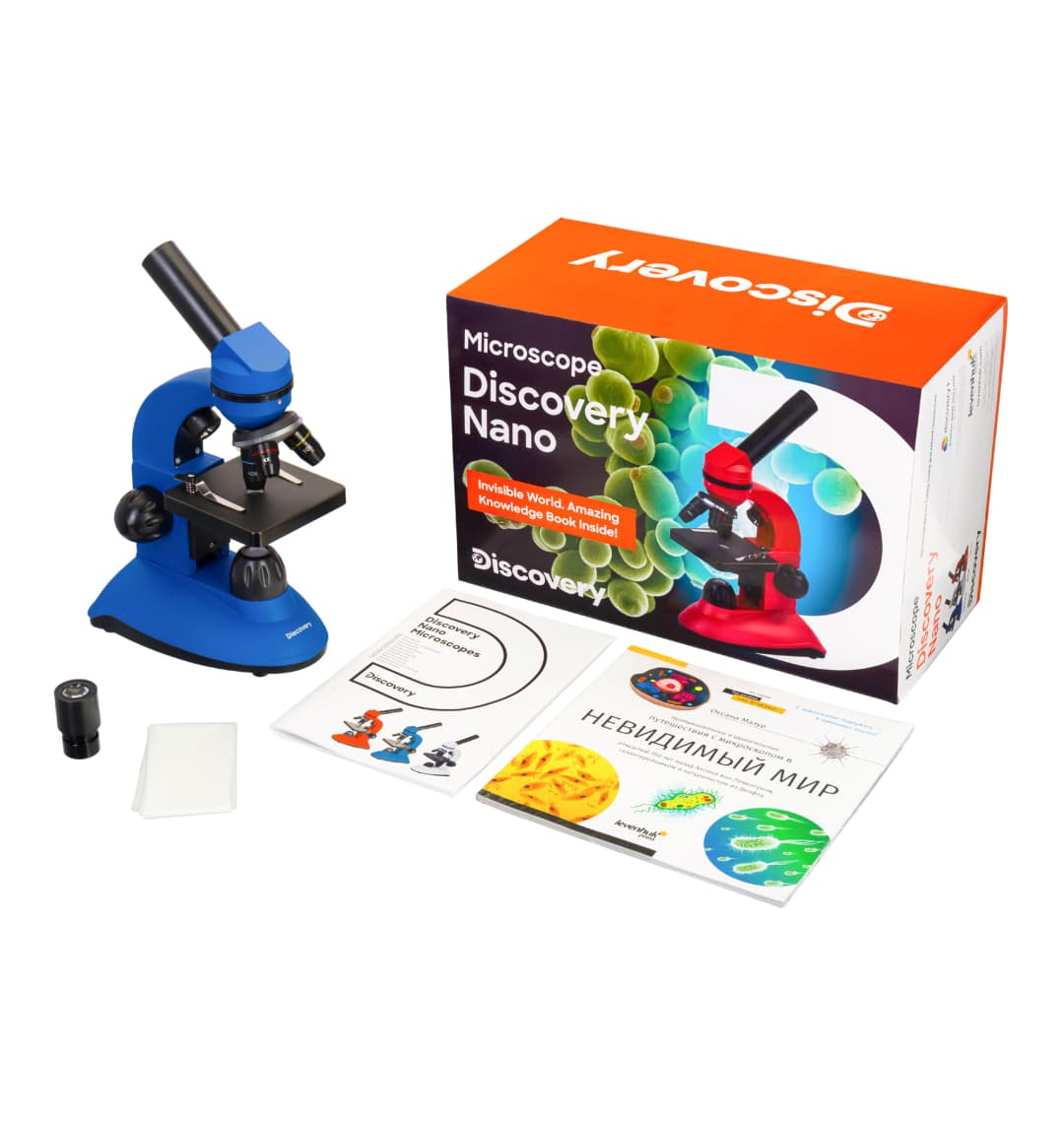 Микроскоп Levenhuk Discovery Nano Gravity с книгой