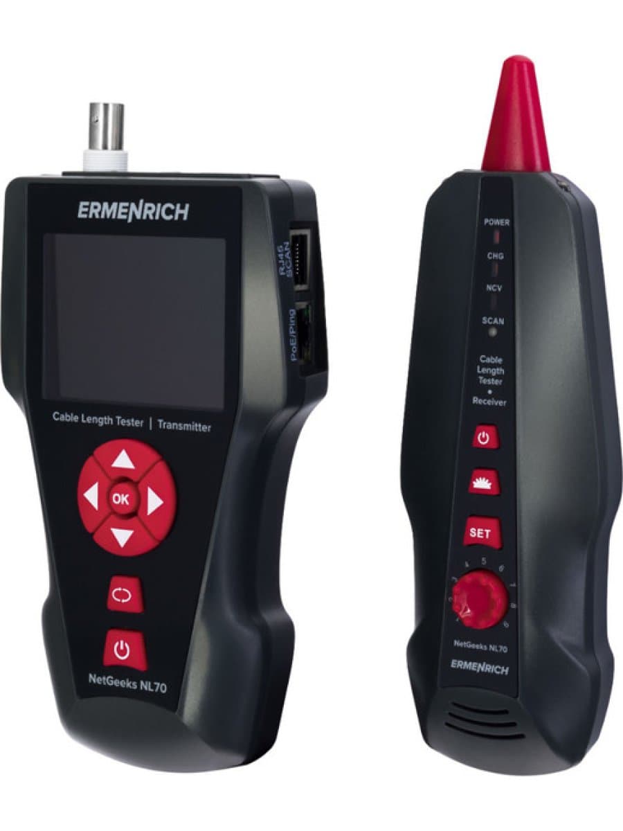 Измеритель длины кабеля Ermenrich NetGeeks NL70