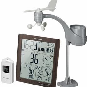 Метеостанция Bresser ClimaTemp XXL в корпусе под дерево