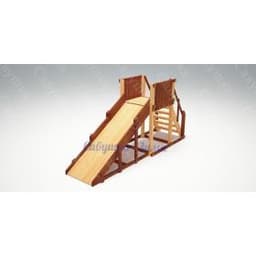 Зимняя заливная деревянная горка "Савушка Зима - 2" скат 3 метра СЗ-02
