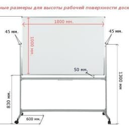 Доска поворотная мобильная на стойках 30 ПО-180 Ф h=100
