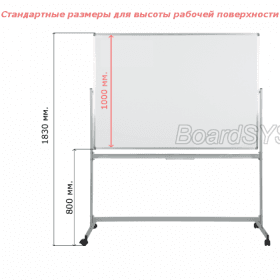 Доска поворотная мобильная на стойках 30 ПО-150 Ф h=100