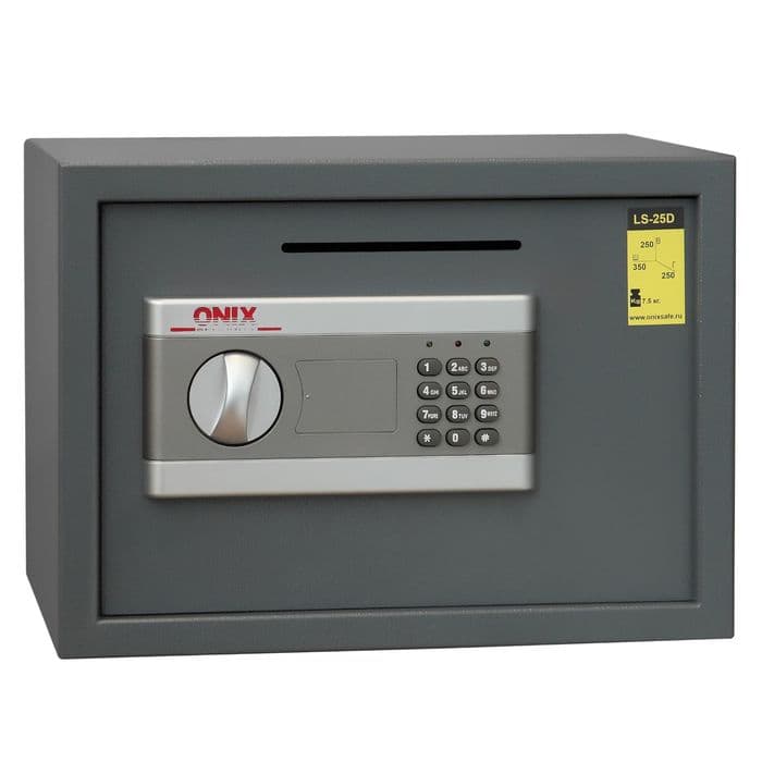 Сейф с электронным замком и аварийным ключом LS-25D (Депозитный)