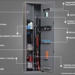 Шкаф оружейный Onix Mini 2Ms