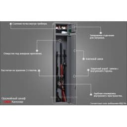 Шкаф оружейный Onix Канонир