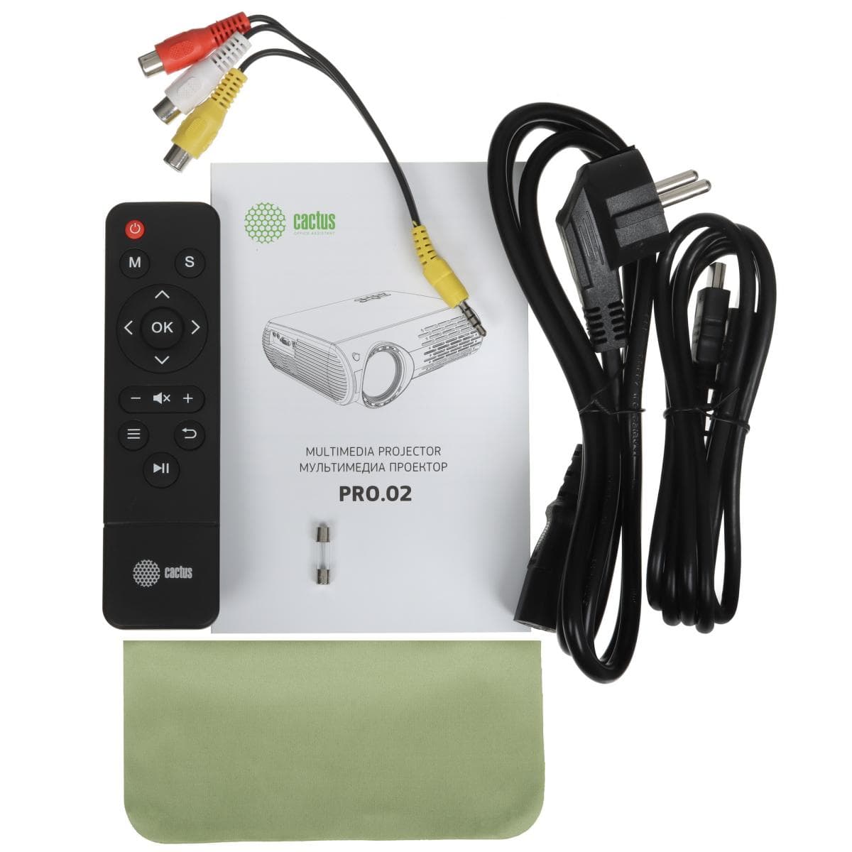 Проектор Cactus CS-PRO.02B.Full HD-W LCD 3000Lm LS 300Lm ANSI 2000:1 (30000час) 2xUSB typeA 1xHDMI 4 CS-PRO.02B.WUXGA-W