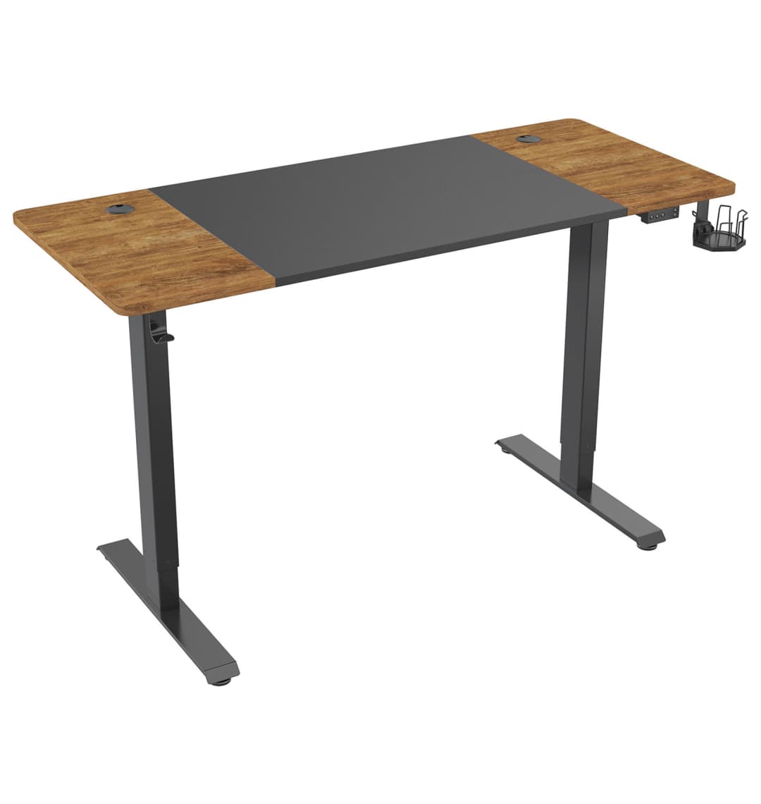 Стол для компьютера Cactus CS-EDL-BAWD подъёмный столешница МДФ черный дуб антик каркас черный