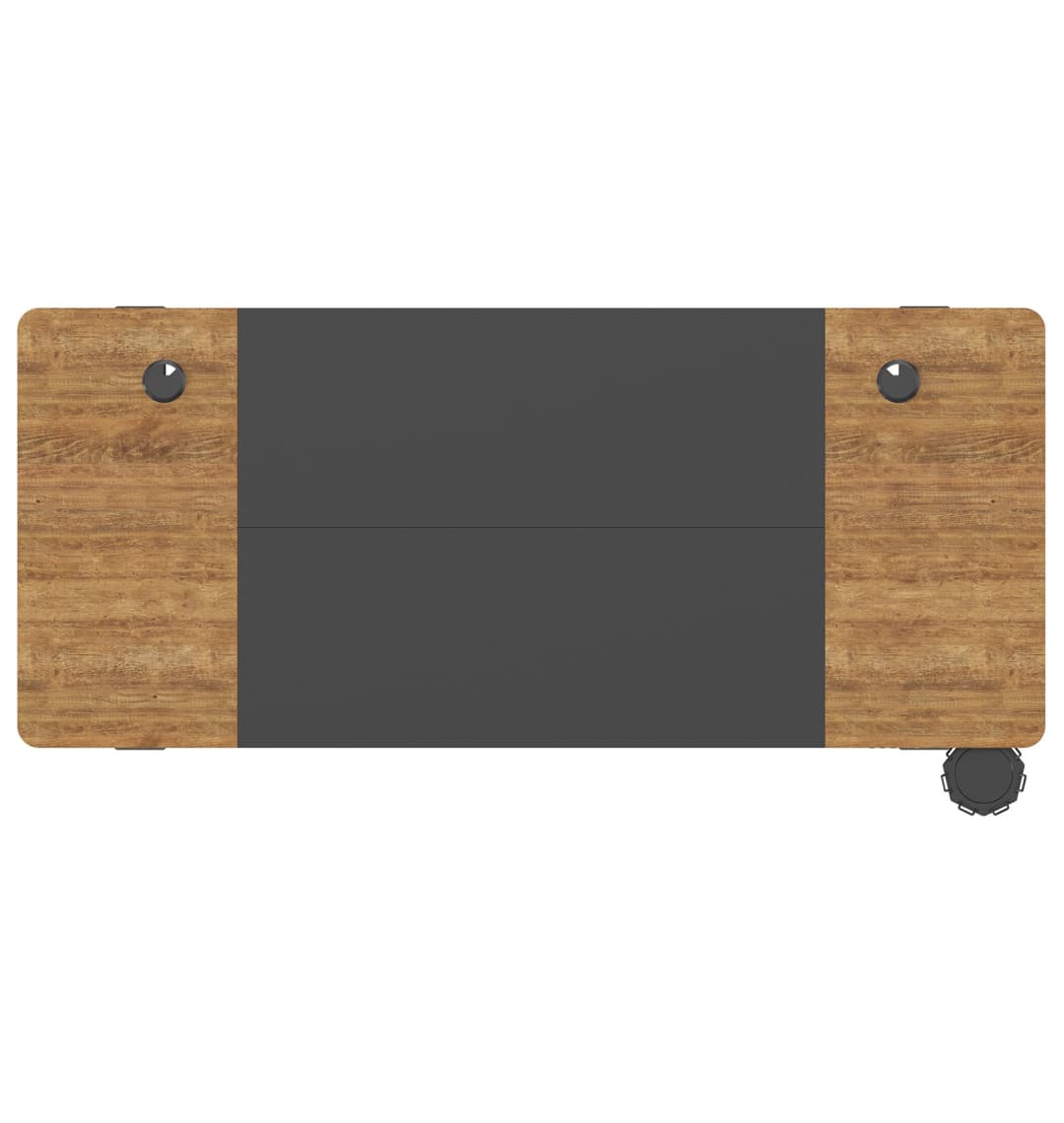 Стол для компьютера Cactus CS-EDL-BAWD подъёмный столешница МДФ черный дуб антик каркас черный