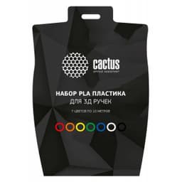 Пластик для ручки 3D Cactus CS-3D-PLA-7X10M PLA Pro d1.75мм L10m 7цв.