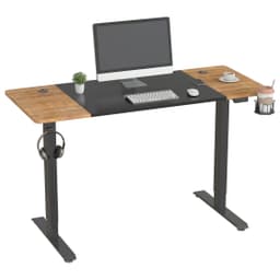 Стол для компьютера Cactus CS-EDL-BAWD подъёмный столешница МДФ черный дуб антик каркас черный