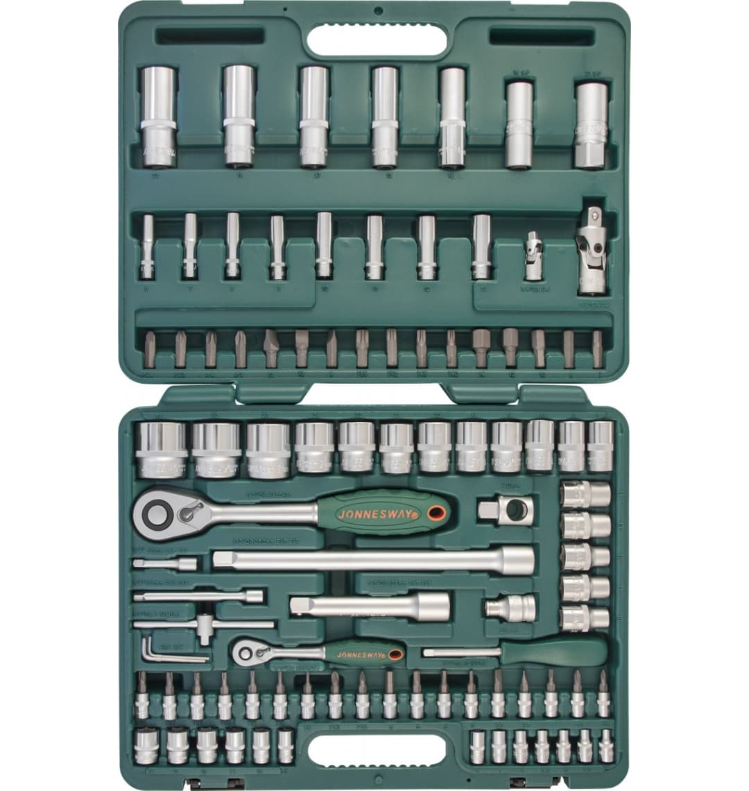 JonnesWay S04H52494S Набор инструмента универсальный 1/4", 1/2"DR, 94 предмета