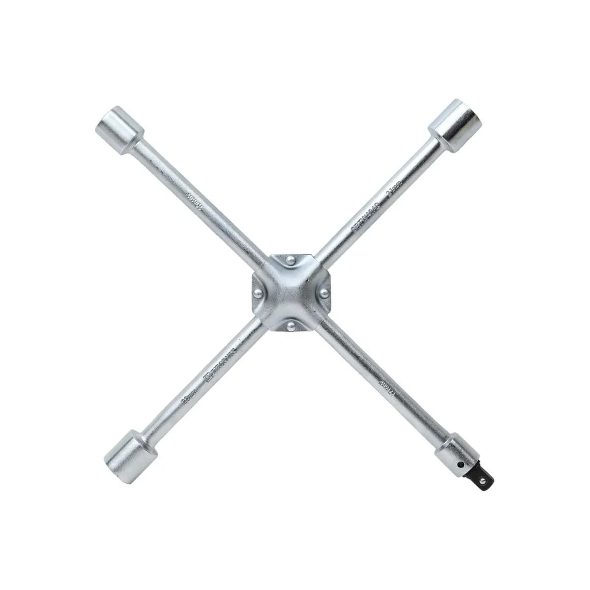 Thorvik CRTW40AD Ключ баллонный крестообразный, усиленный, 17х19х21х22, с переходником 1/2"DR, 400 мм