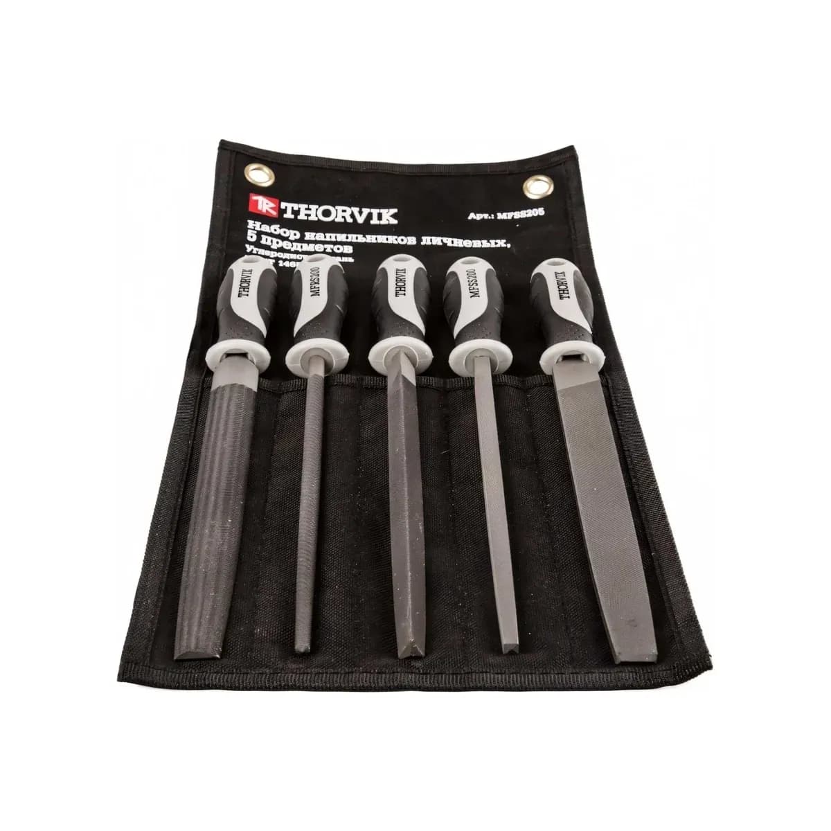 Thorvik MFSS205 Набор напильников личневых, 200 мм, 5 предметов