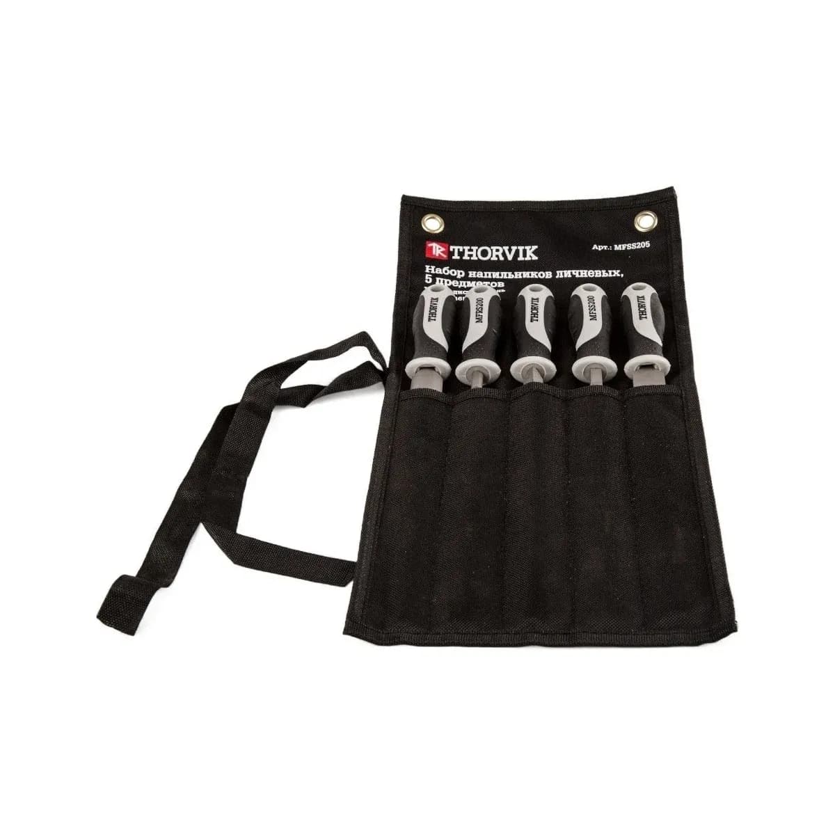 Thorvik MFSS205 Набор напильников личневых, 200 мм, 5 предметов