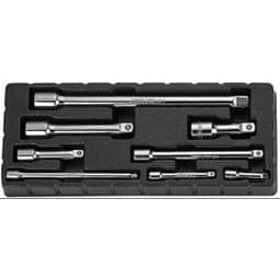 JonnesWay S28H08S Набор удлинителей 1/4", 3/8", 1/2"DR, 50-250 мм, 8 предметов