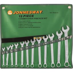 JonnesWay W26112S Набор ключей гаечных комбинированных в сумке, 8-22 мм, 12 предметов