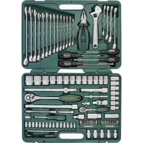 JonnesWay S04H624101SA (S04H624101SA18) Набор инструмента универсальный 1/4", 1/2"DR, 101 предмет