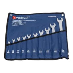 Thorvik CRWS10TB Набор ключей гаечных комбинированных трещоточных в сумке, 8-24 мм, 10 предметов