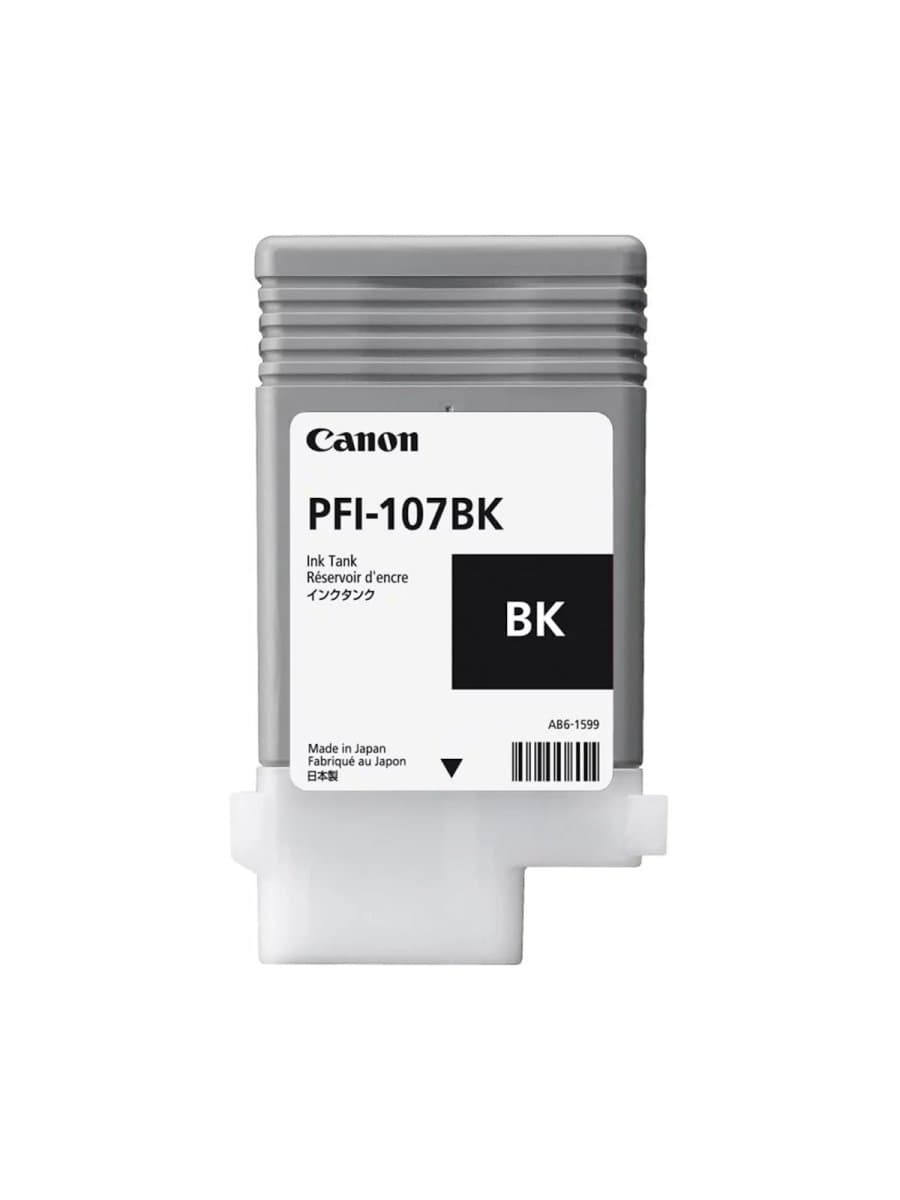 Тонер Canon PFI-107BK Струйный широкоформатный №107 черный 130 мл