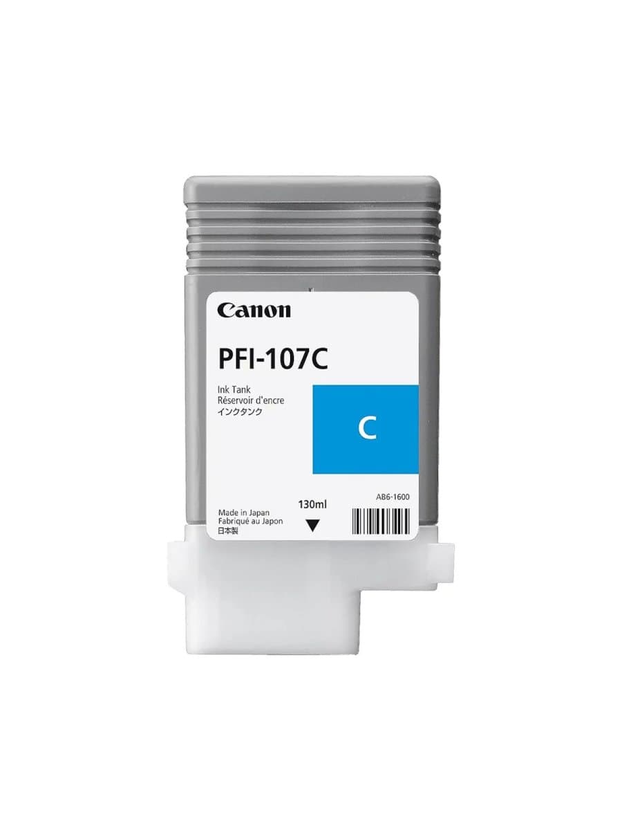 Тонер Canon PFI-107C Струйный широкоформатный №107 голубой 130 мл