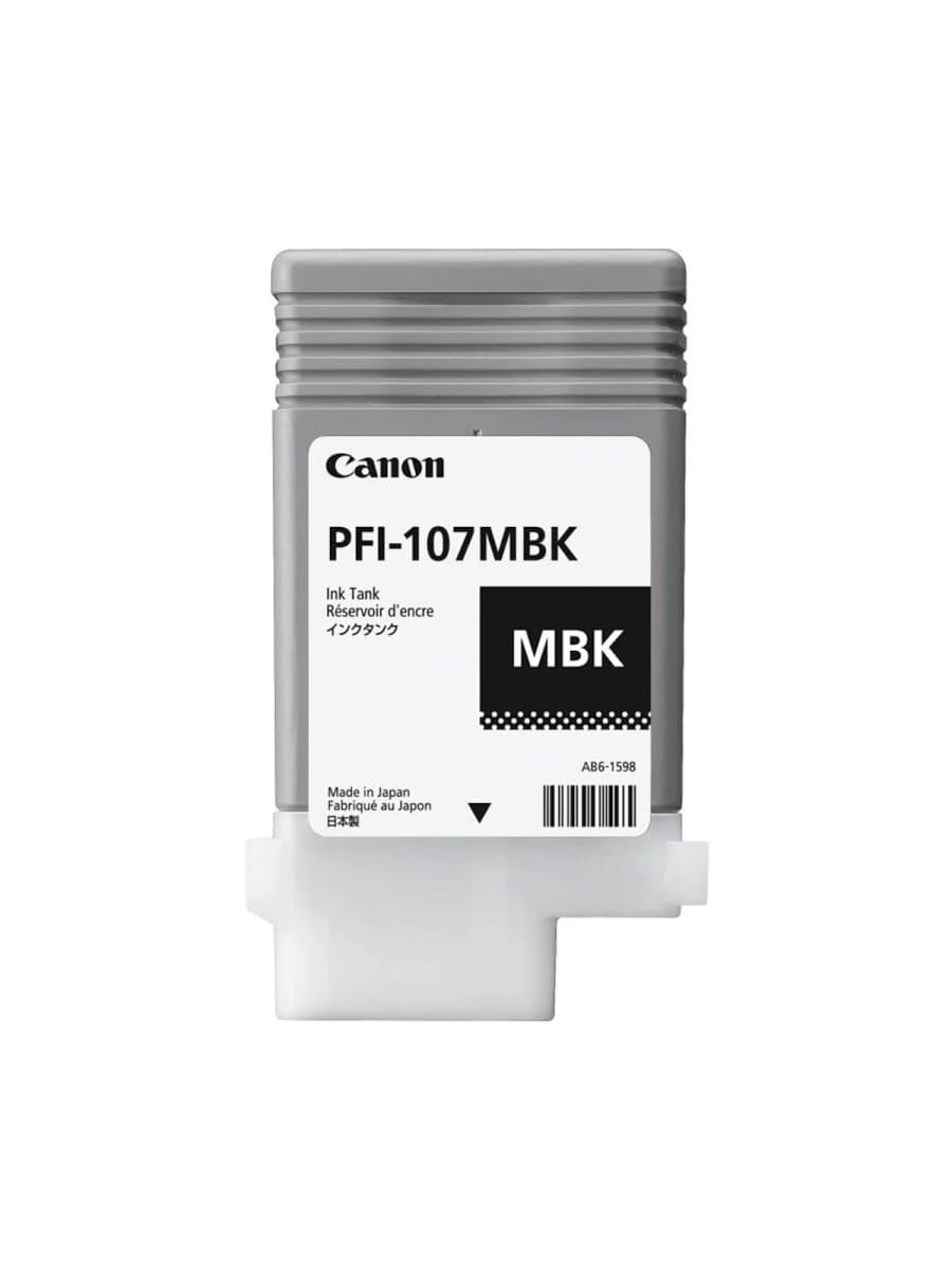 Тонер Canon PFI-107MBK Струйный широкоформатный №107 матовый черный 130 мл