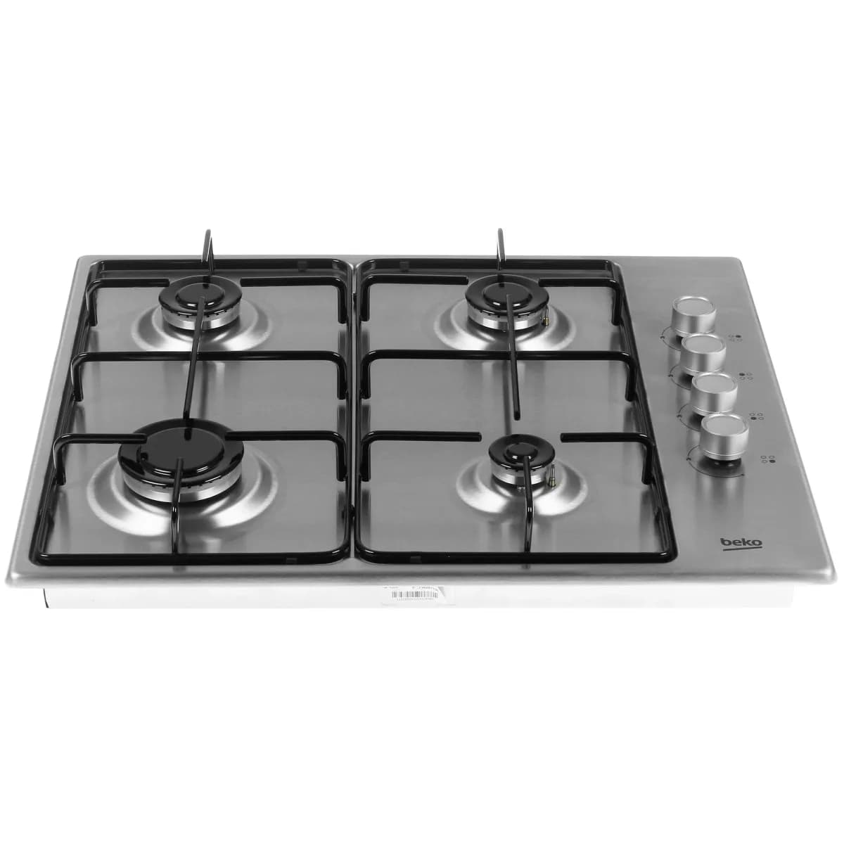 Встраиваемая варочная поверхность HIGG 641C3 SX (цв.стальной, 4 газ.конф. эл.поджиг, газ контр)