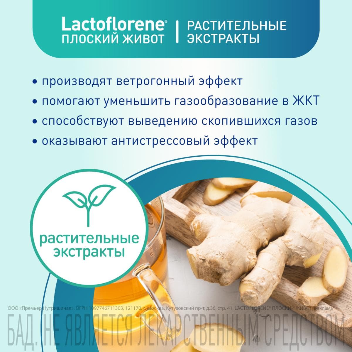 Lactoflorene® Плоский Живот - итальянский пробиотический комплекс (20 пакетиков)