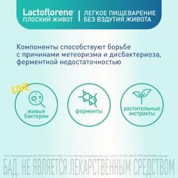 Lactoflorene® Плоский Живот - итальянский пробиотический комплекс (20 пакетиков)