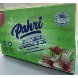 Салфетки бумажные  Pahri, 5 слоев, 6шт. в упаковке(100% бамбуковая целлюлоза)