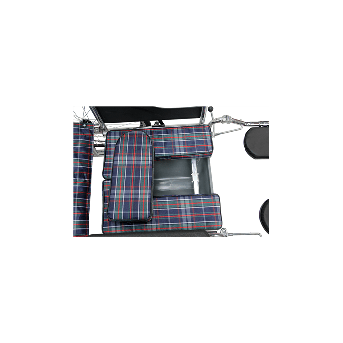 Коляска инвалидная с судном с высокой съемной спинкой КНР