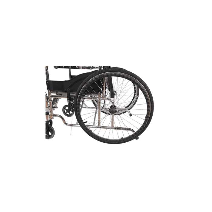 Коляска инвалидная с судном с высокой съемной спинкой КНР