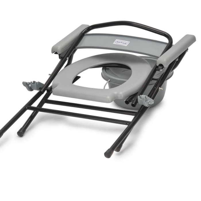 Кресло-туалет металлический складной "Комфорт" Регулировка по высоте