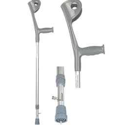 Костыль металлический с подлокотником