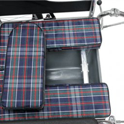 Коляска инвалидная с судном с высокой съемной спинкой КНР