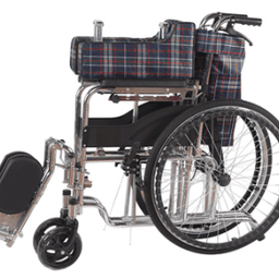 Коляска инвалидная с судном с высокой съемной спинкой КНР