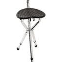 Трость металическая складная с сиденьем на 3-х ножках Т-55