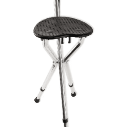 Трость металическая складная с сиденьем на 3-х ножках Т-55