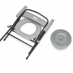 Кресло-туалет металлический складной "Комфорт" Регулировка по высоте