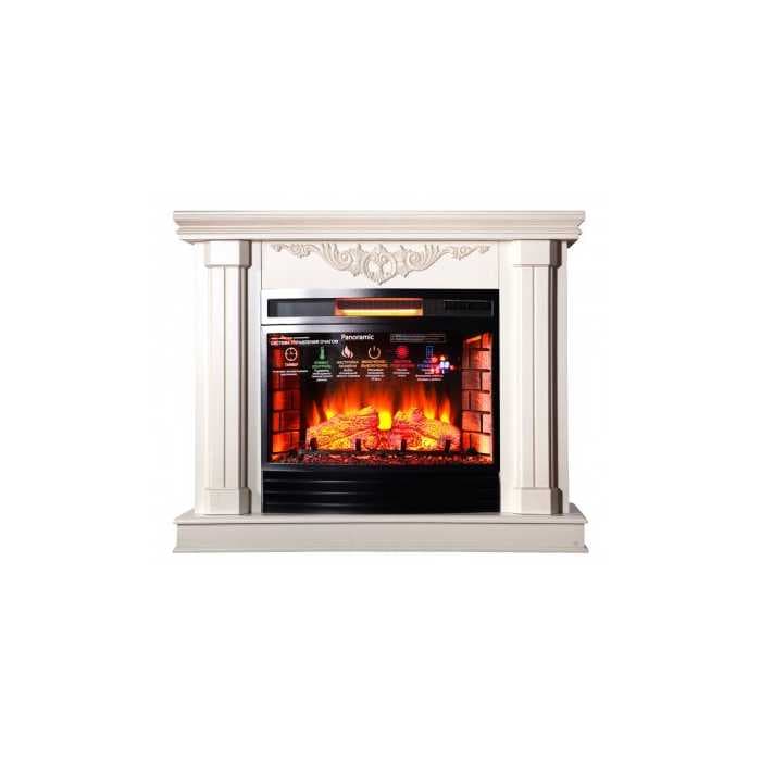 Широкоформатный очаг с панорамным стеклом InterFlame Panoramic 25 LED FX