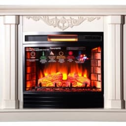 Широкоформатный очаг с панорамным стеклом InterFlame Panoramic 25 LED FX