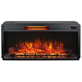 Линейный очаг InterFlame Foton 36 LED FX QZ с рамкой для наружной установки