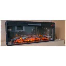 Линейный очаг InterFlame Foton 42 LED FX QZ с рамкой для наружной установки