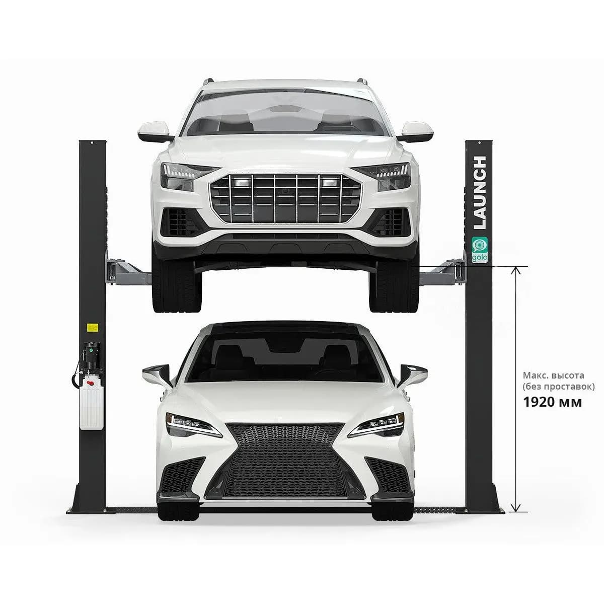Подъемник автомобильный Launch TLT-240SB-380 двухстоечный, 4т 380В, нижняя синхронизация