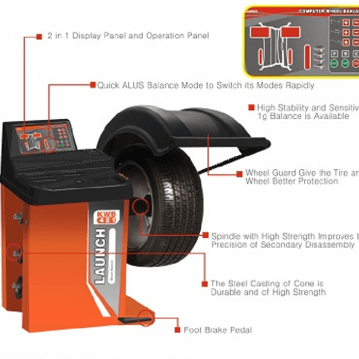Шинобалансировочный станок Launch KWB-421